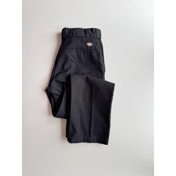 DICKIES 874 Black Polyester Cotton Twill Original Fit Work Pants, Size 28 - Picture 4 of 13
